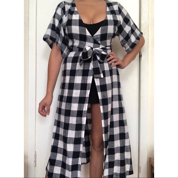 Gingham top/cover-up from Urban Outfitters - Picture 2 of 4